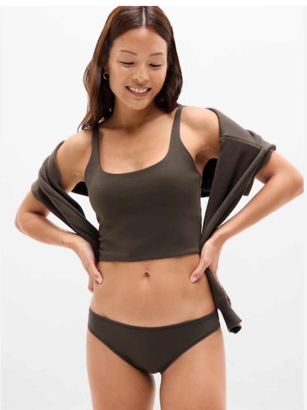 Athleta Body Move Cami Tank in Truffle Size Small NWT RT $49